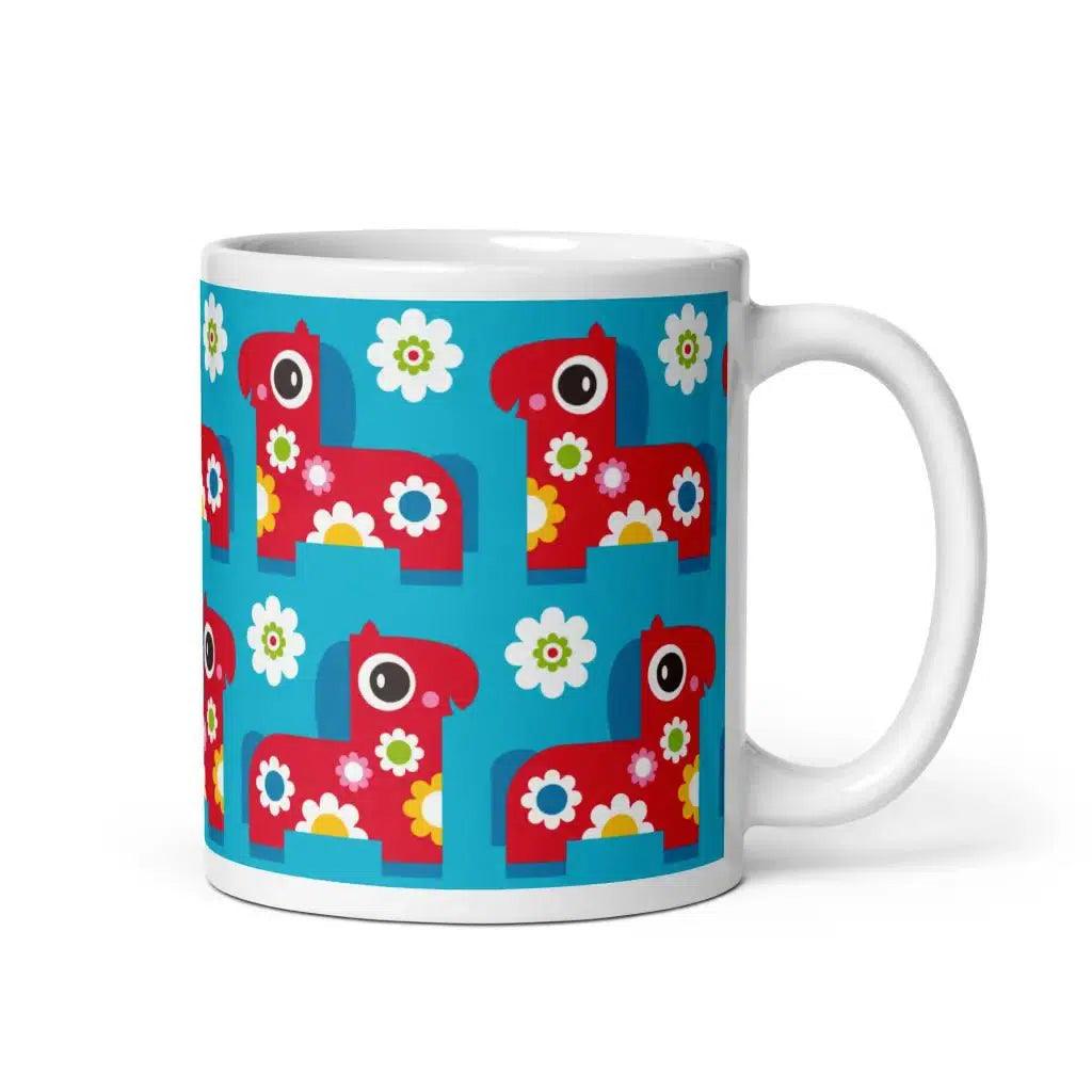 Mug - PONY BLOOM turquoise