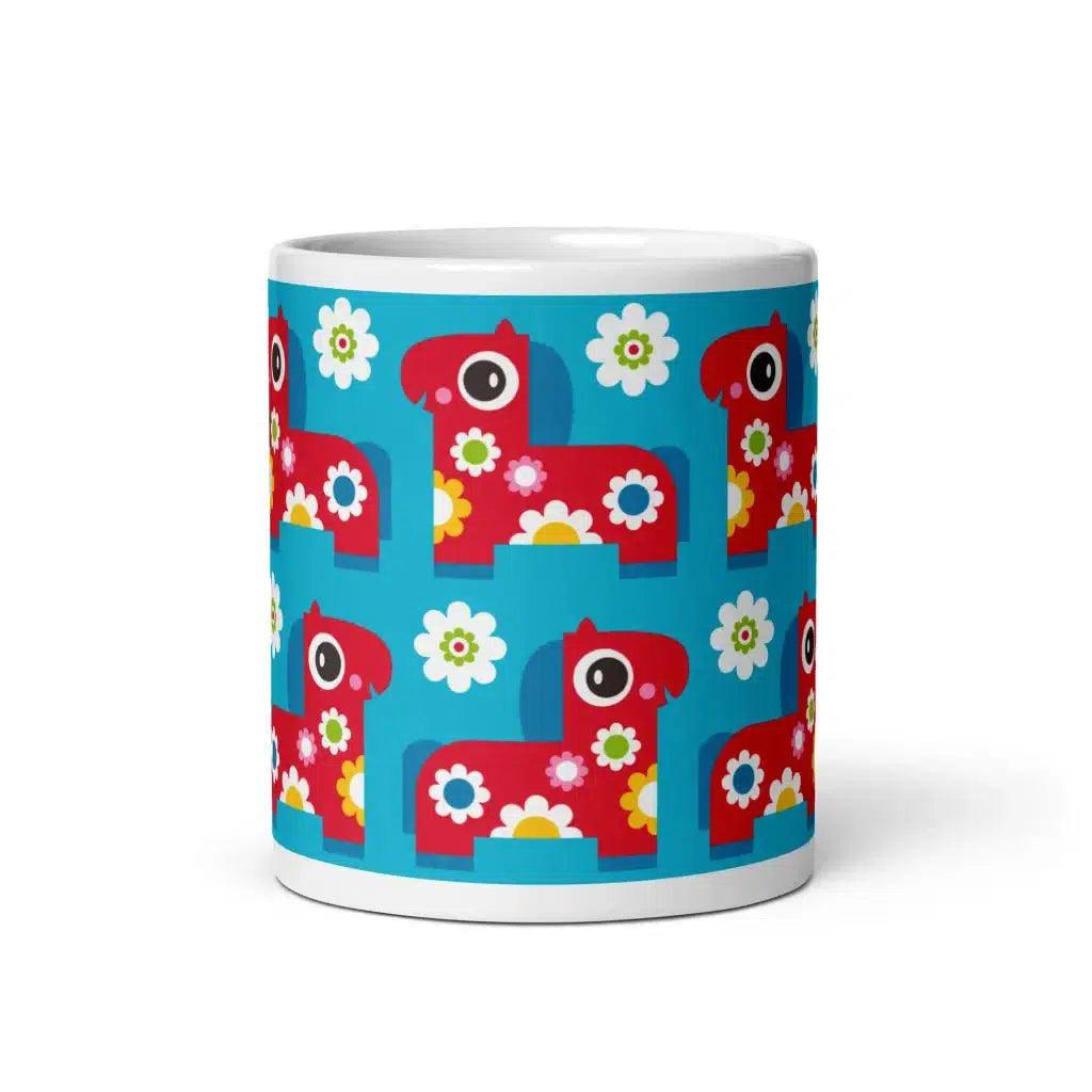 Mug - PONY BLOOM turquoise