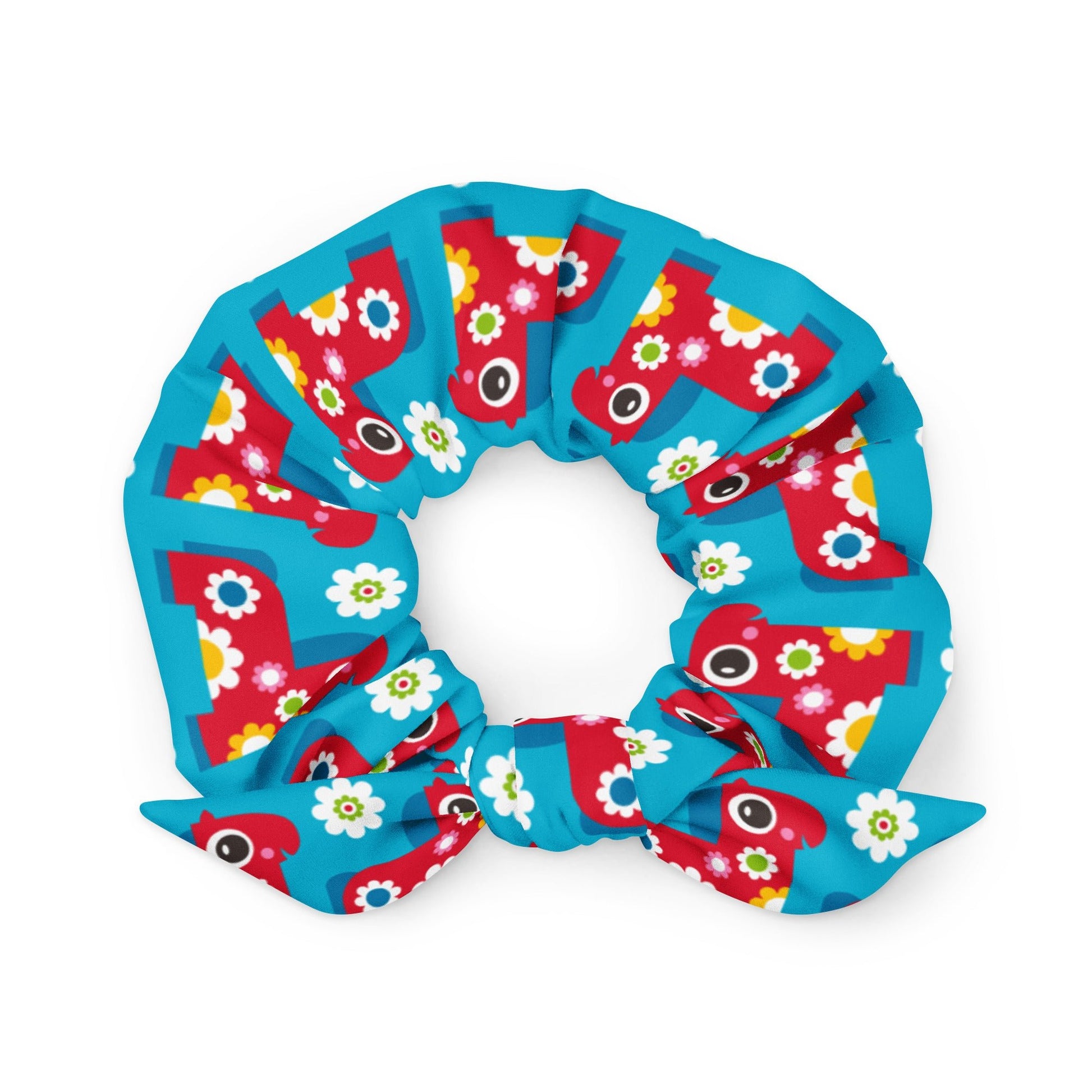 Scrunchie - PONY BLOOM turquoise