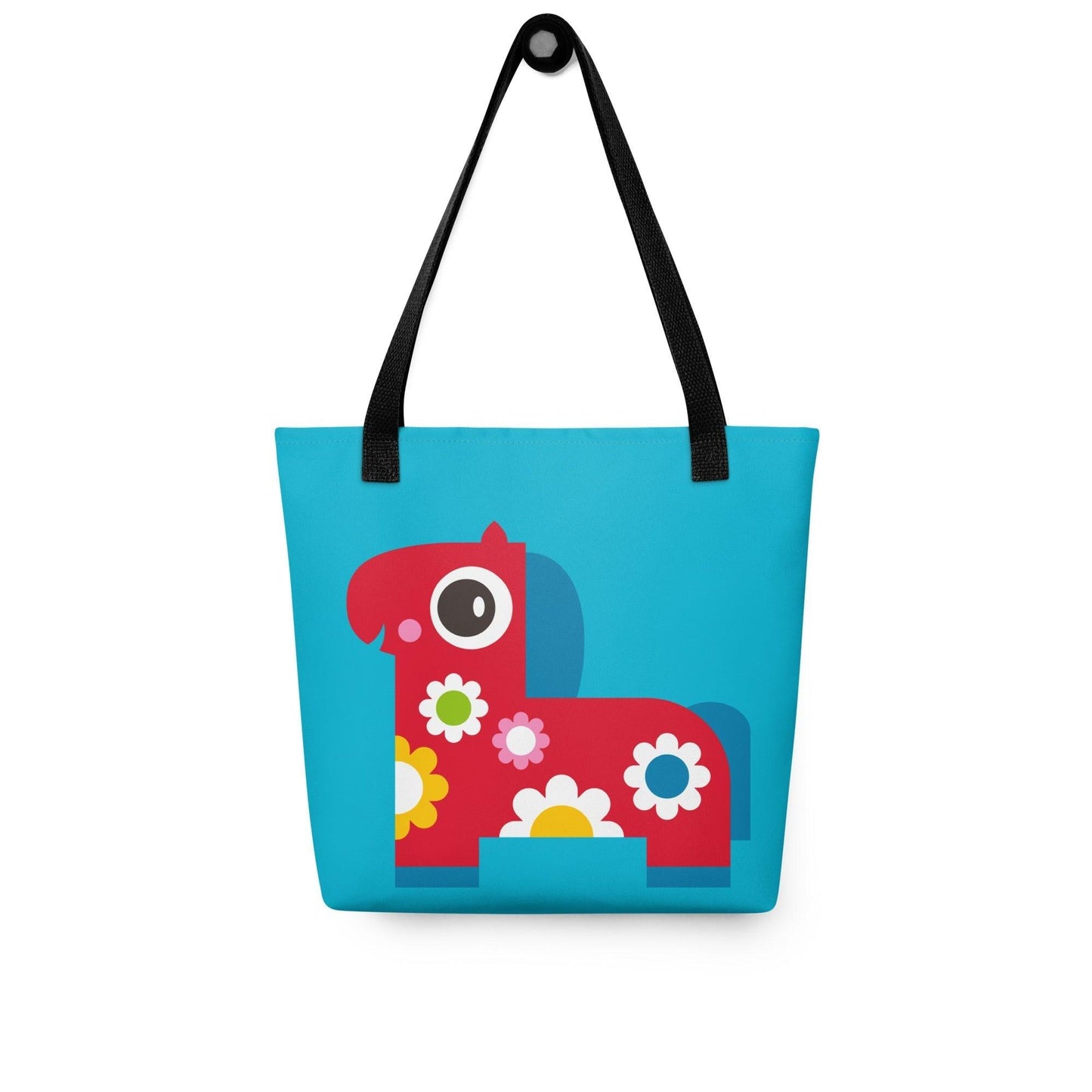 Tote Bag - PONY BLOOM turquoise
