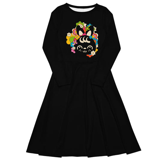Midi Dress - POPBUNNY black (bunny)