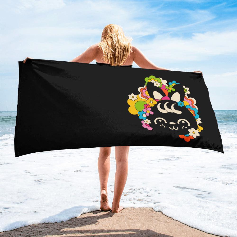 Towel - POPBUNNY black (just bunny)