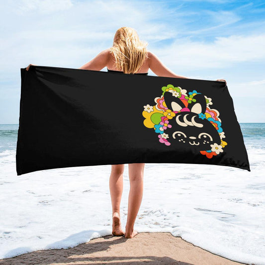 Towel - POPBUNNY black (just bunny)