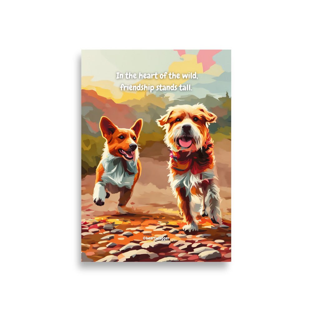 Poster - In the heart of the wild, friendship stands tall A1 (59.4×84.1 cm)