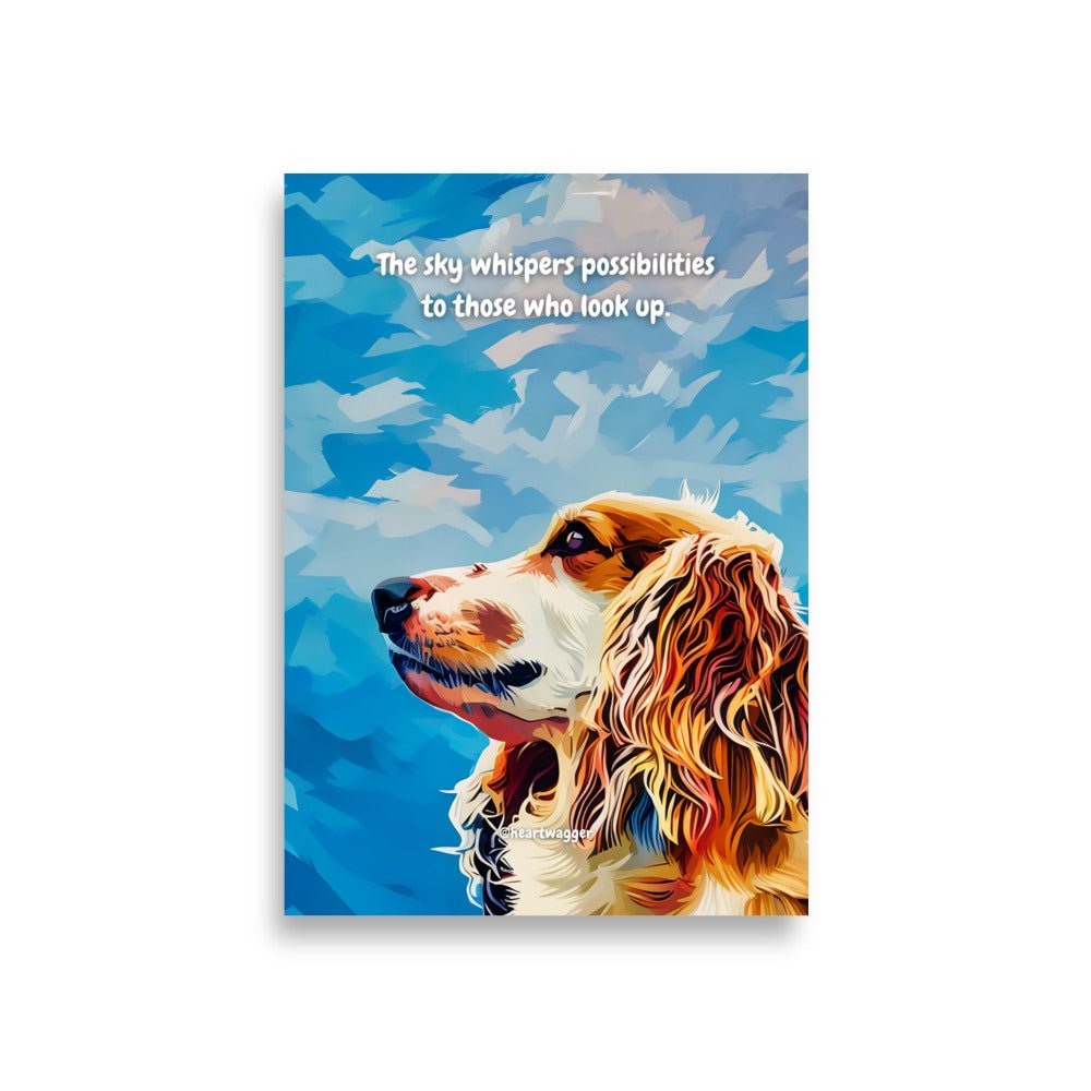 Poster - The sky whispers possibilities to those who look up A1 (59.4×84.1 cm)