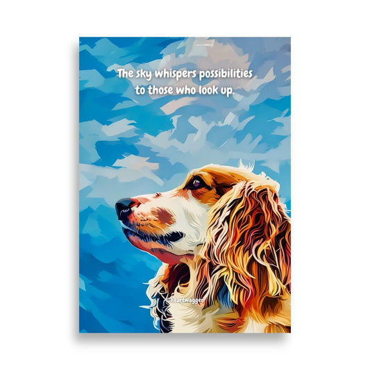 Poster - The sky whispers possibilities to those who look up 50×70 cm