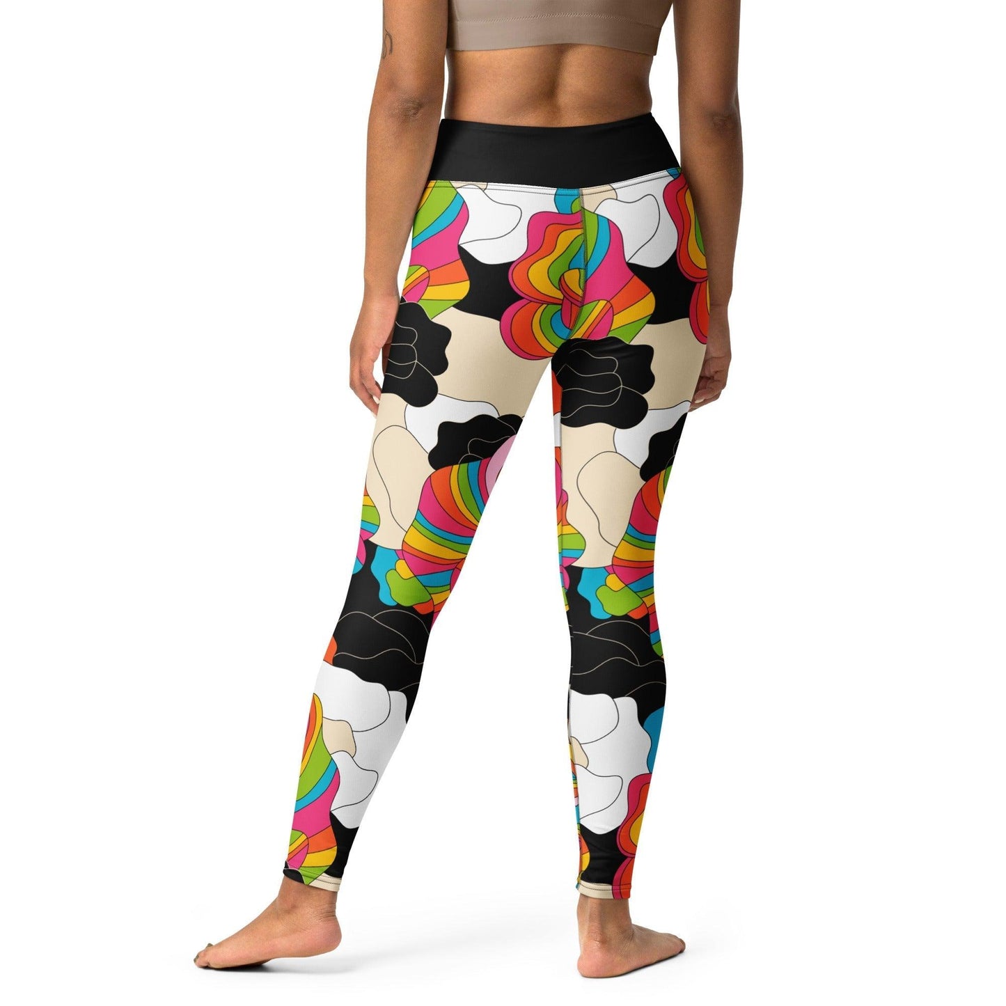 Yoga Leggings -2- RAINBOW POPPY