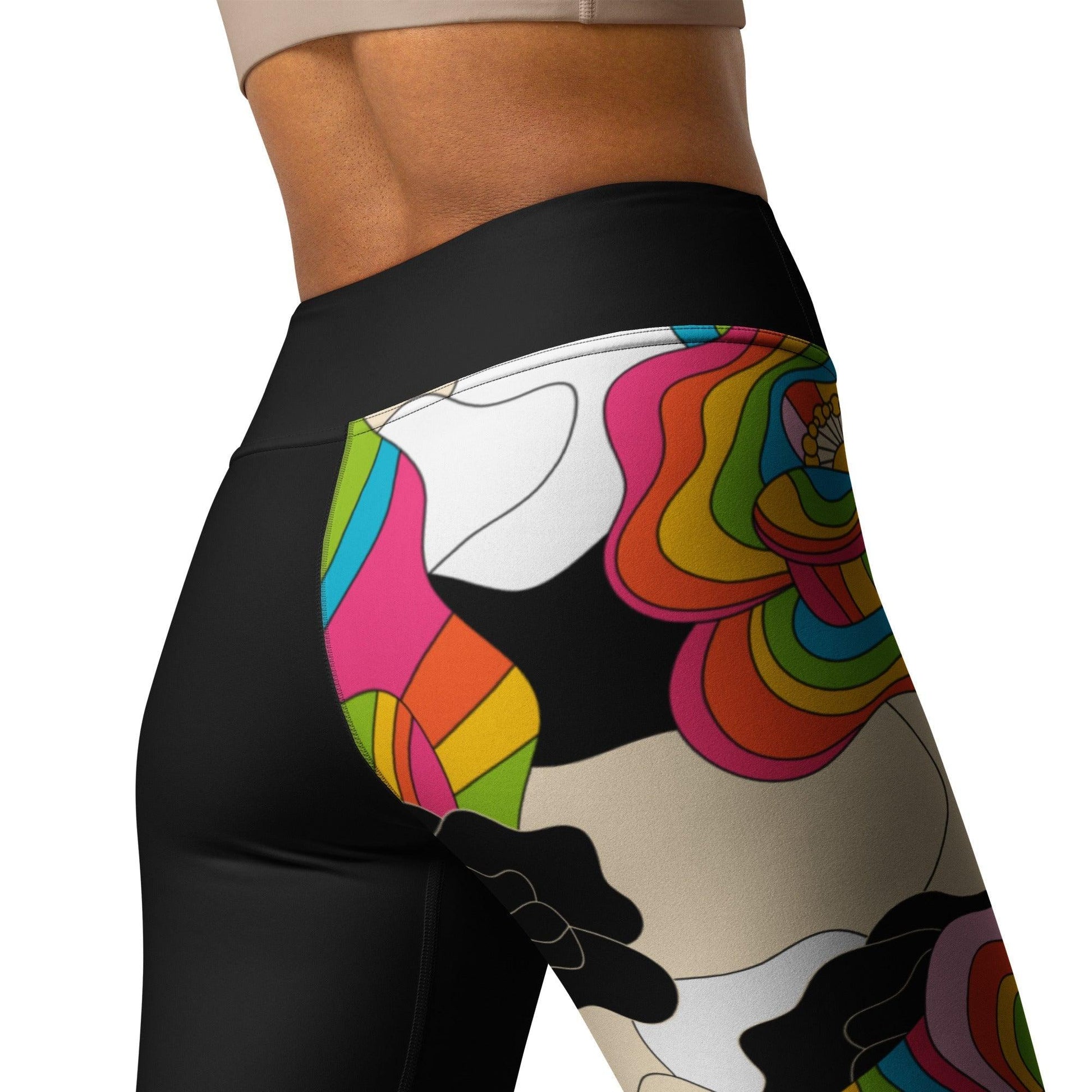 Yoga Leggings - RAINBOW POPPY