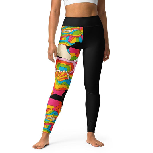 Yoga Leggings - RAINBOW POPPY