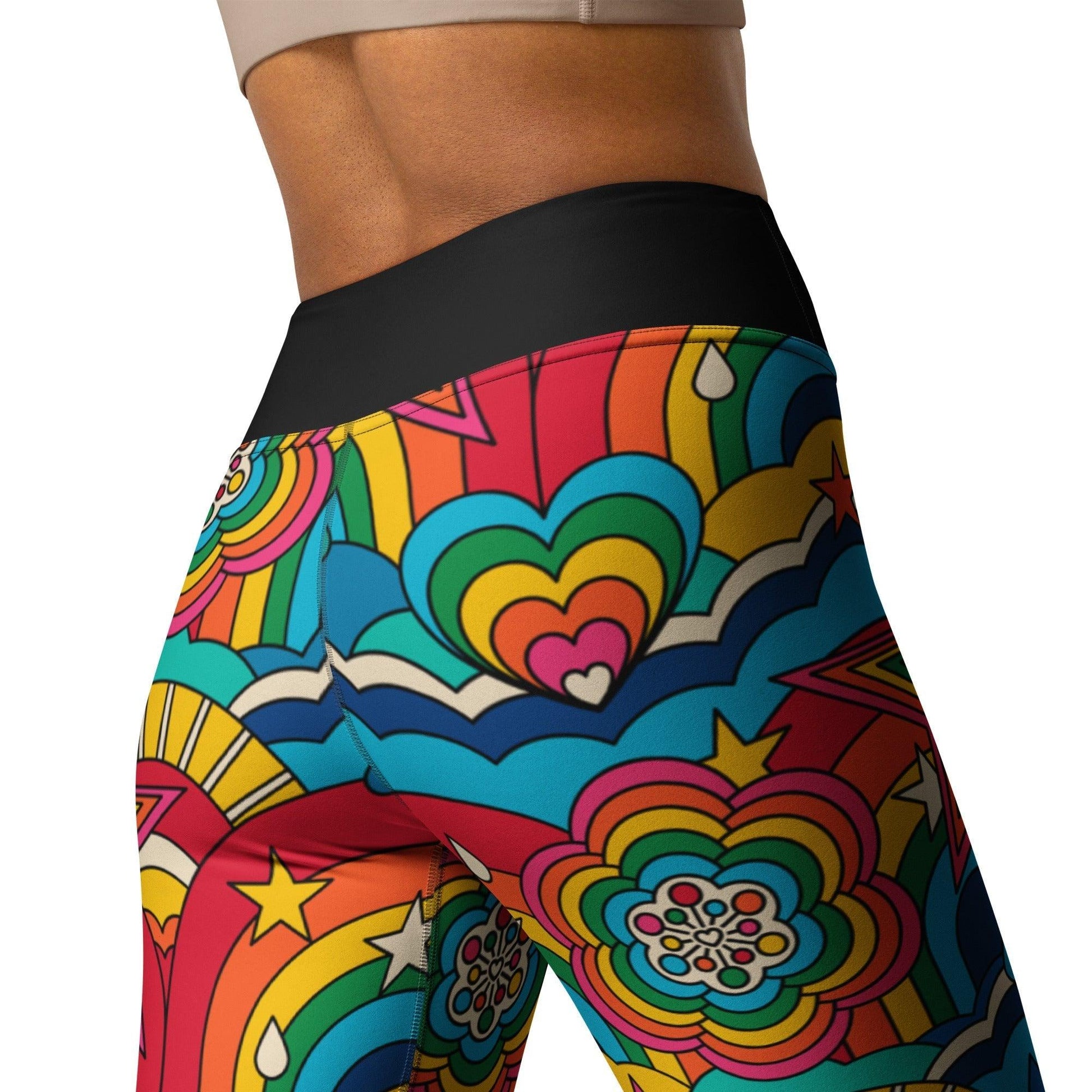 Yoga Leggings -2- RAINBOW RAVE