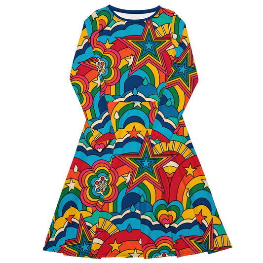 Midi Dress - RAINBOW RAVE
