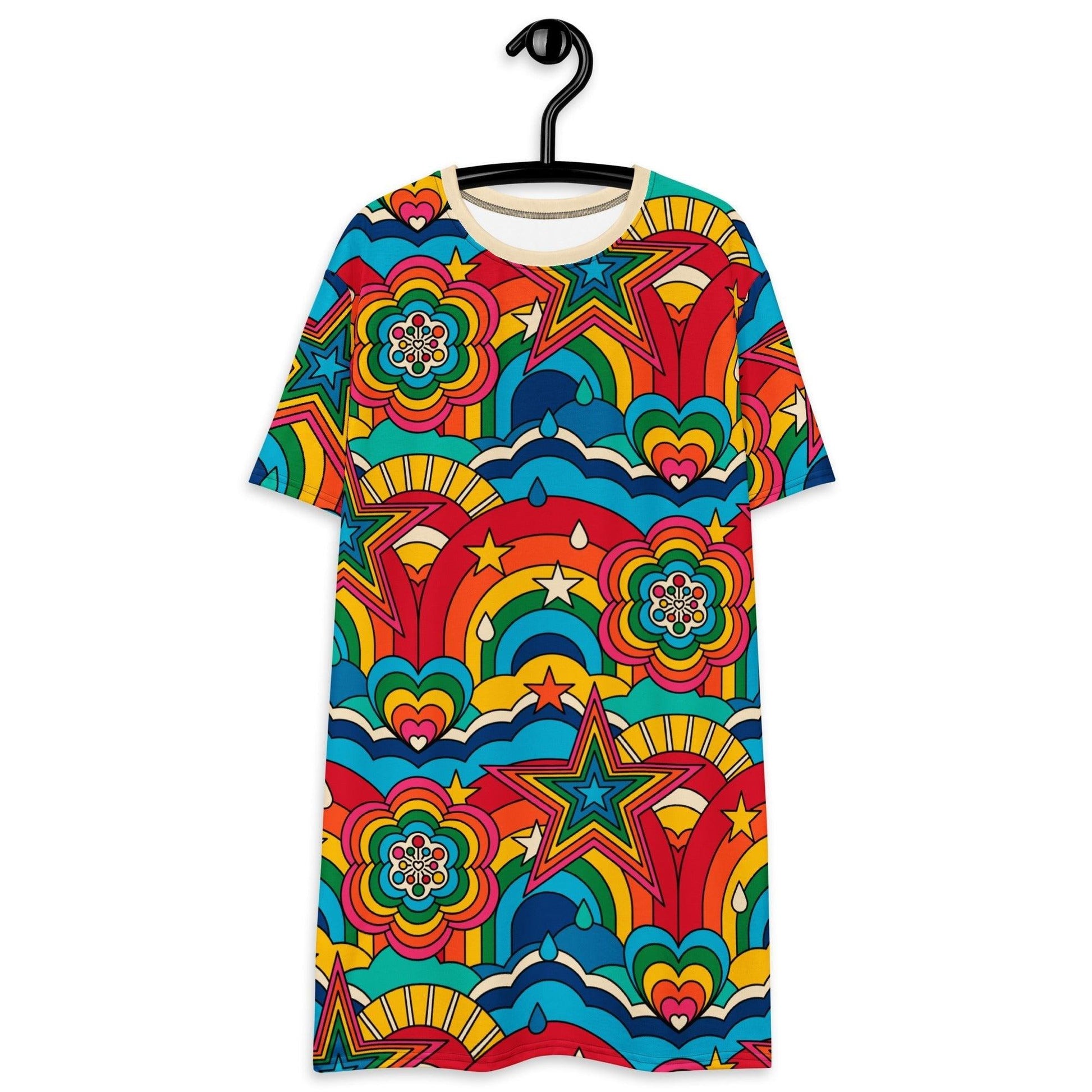 T-Shirt Dress - RAINBOW RAVE