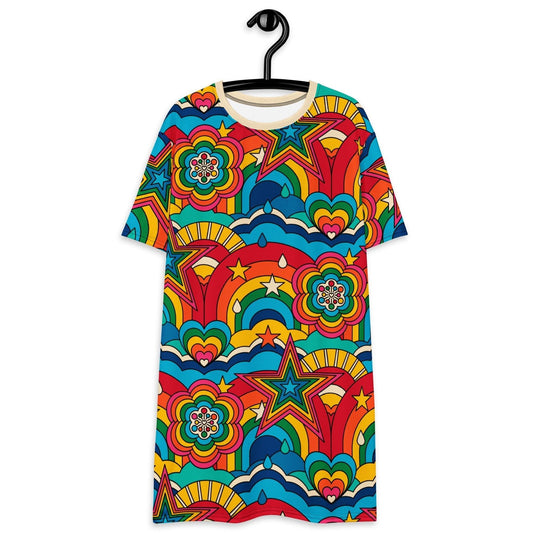 T-Shirt Dress - RAINBOW RAVE