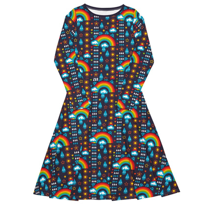 Midi Dress - RAINBOWPHANT blue
