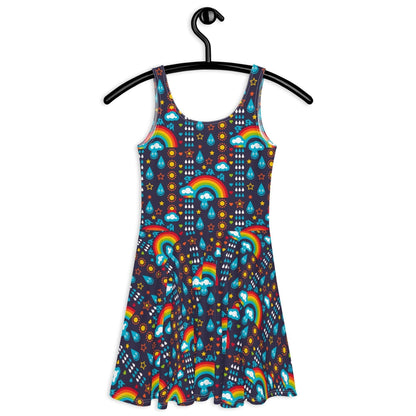 Skater Dress - RAINBOWPHANT blue