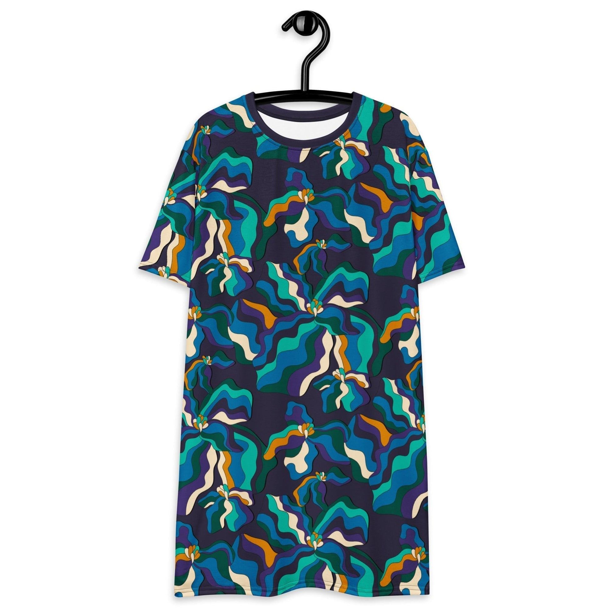 T-Shirt Dress - SASSY IRIS purple