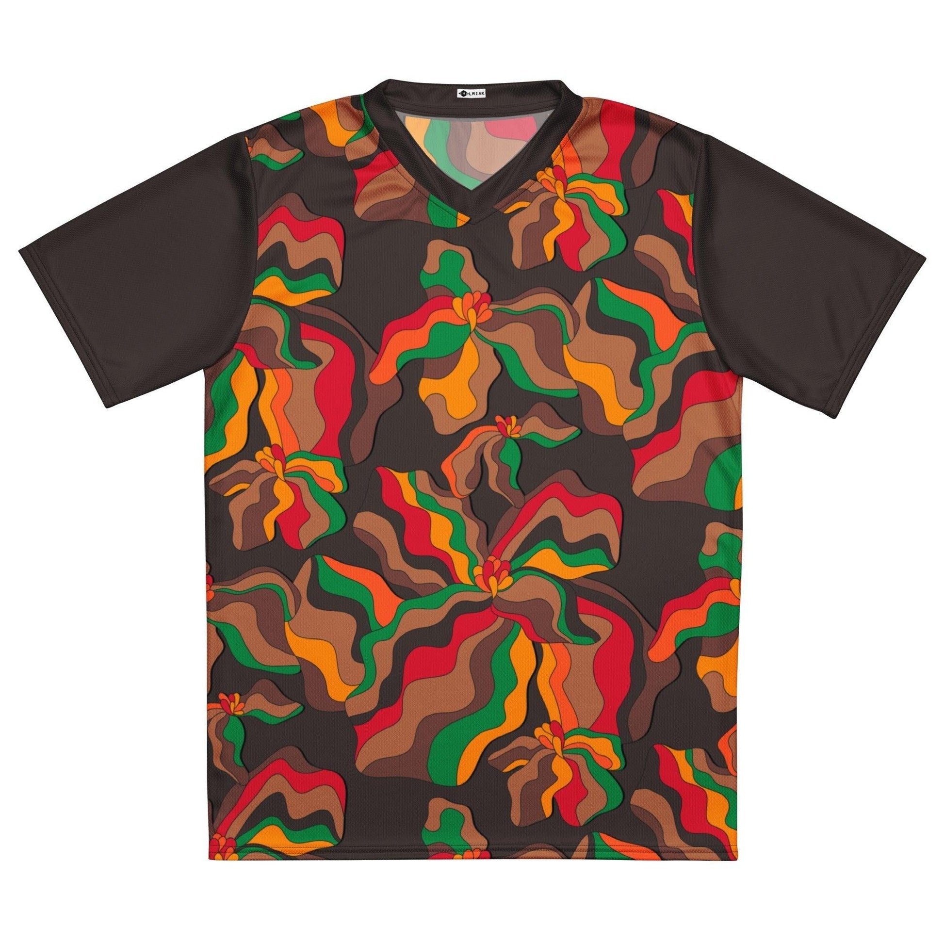 Sports Jersey - SASSY IRIS retro - Bold iris flower print 6XL