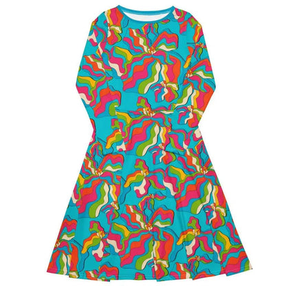 Midi Dress - SASSY IRIS turquoise