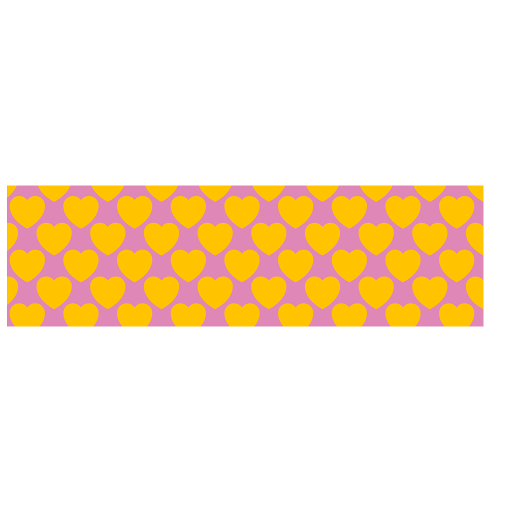 Scarf - ELLIE LOVE yellow pink - Bold heart print