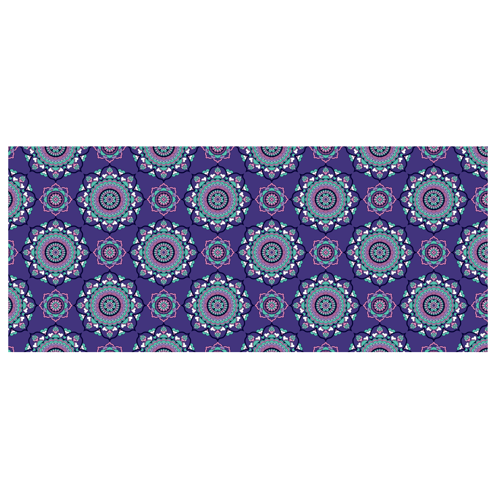 Scarf - FOREVERMORE summer violet - Romantic flower and heart print