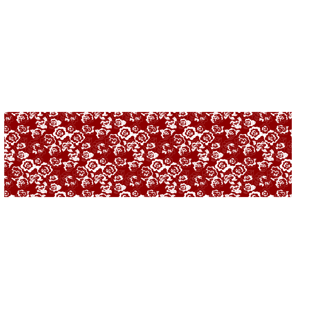 Scarf - SERENITY scarlet - Simple elegant flower print