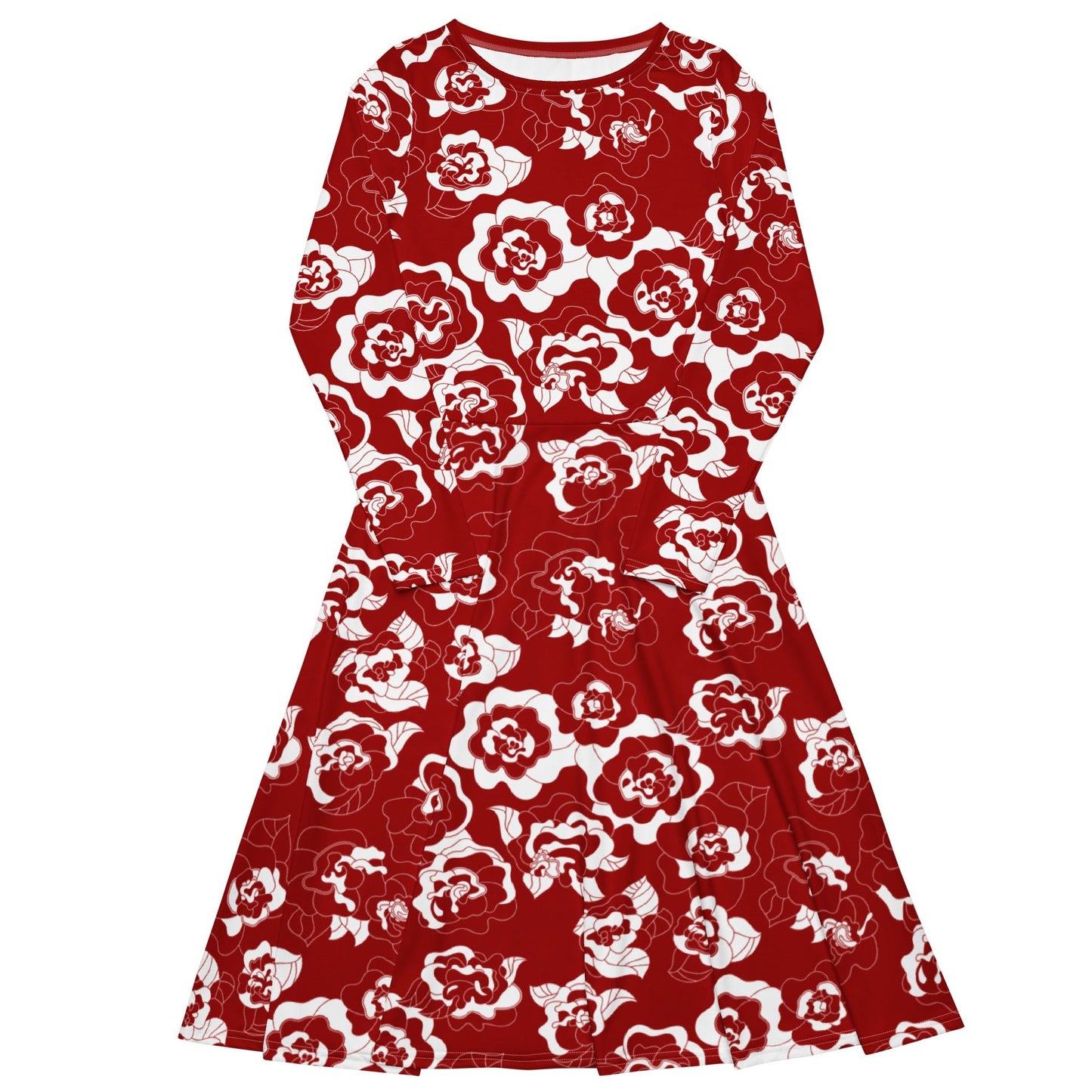 Midi Dress - SERENITY scarlet