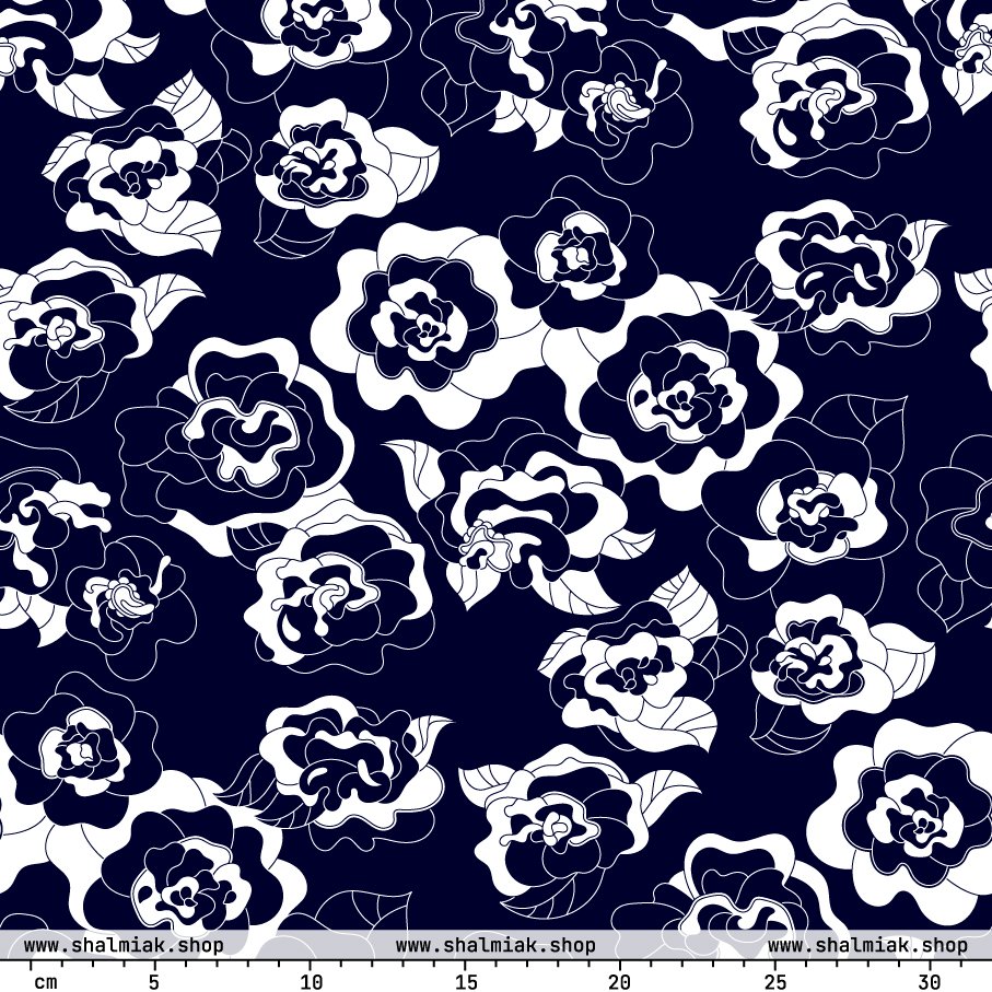 Fabric - SERENITY navy