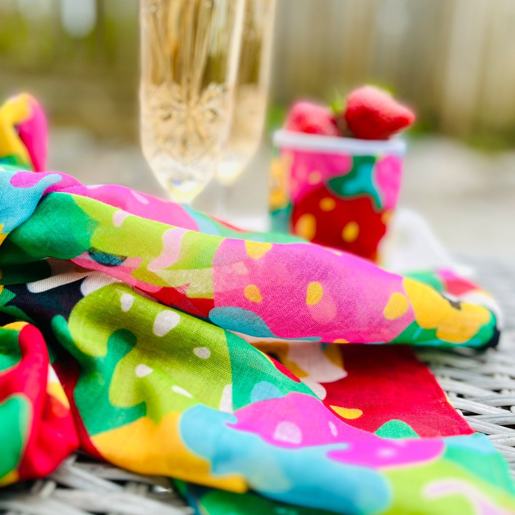 Scarf - BERRYLEI - Colorful strawberry print
