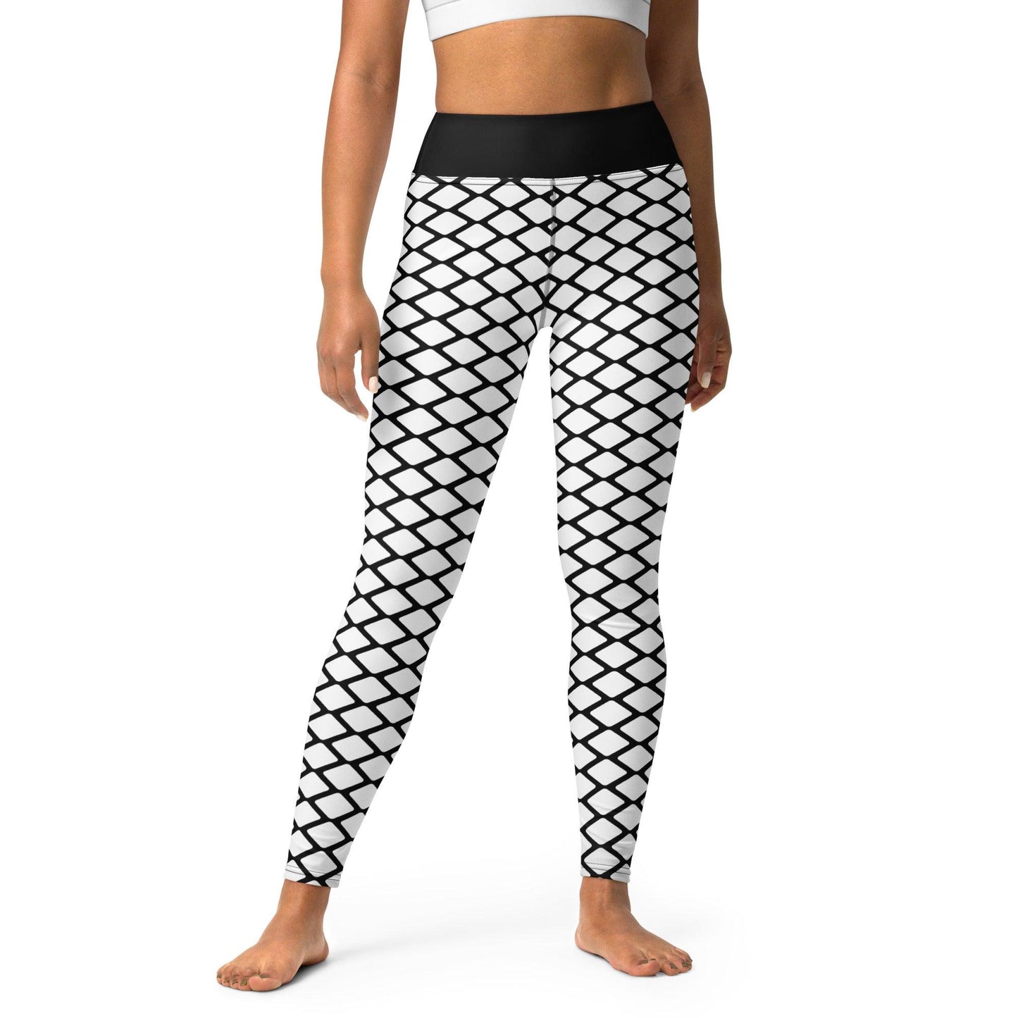 Yoga Leggings - SHALMIAKKI white