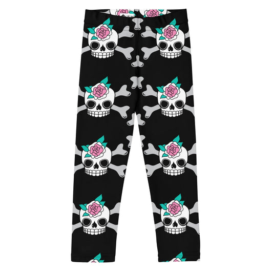 Kids' Leggings -2- SKULLROSE black