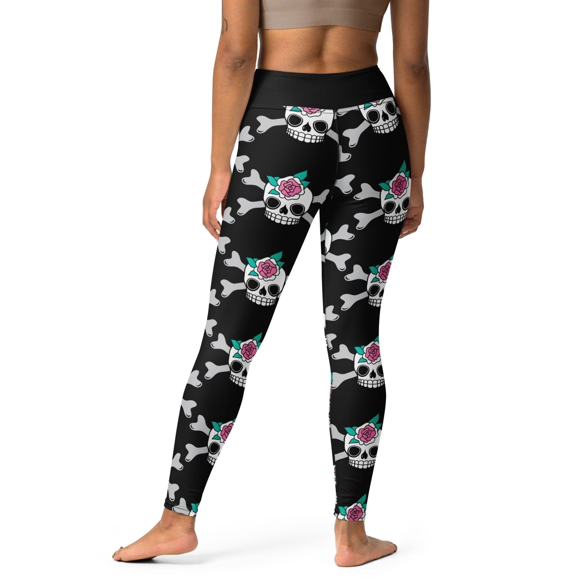 Yoga Leggings -2- SKULLROSE black