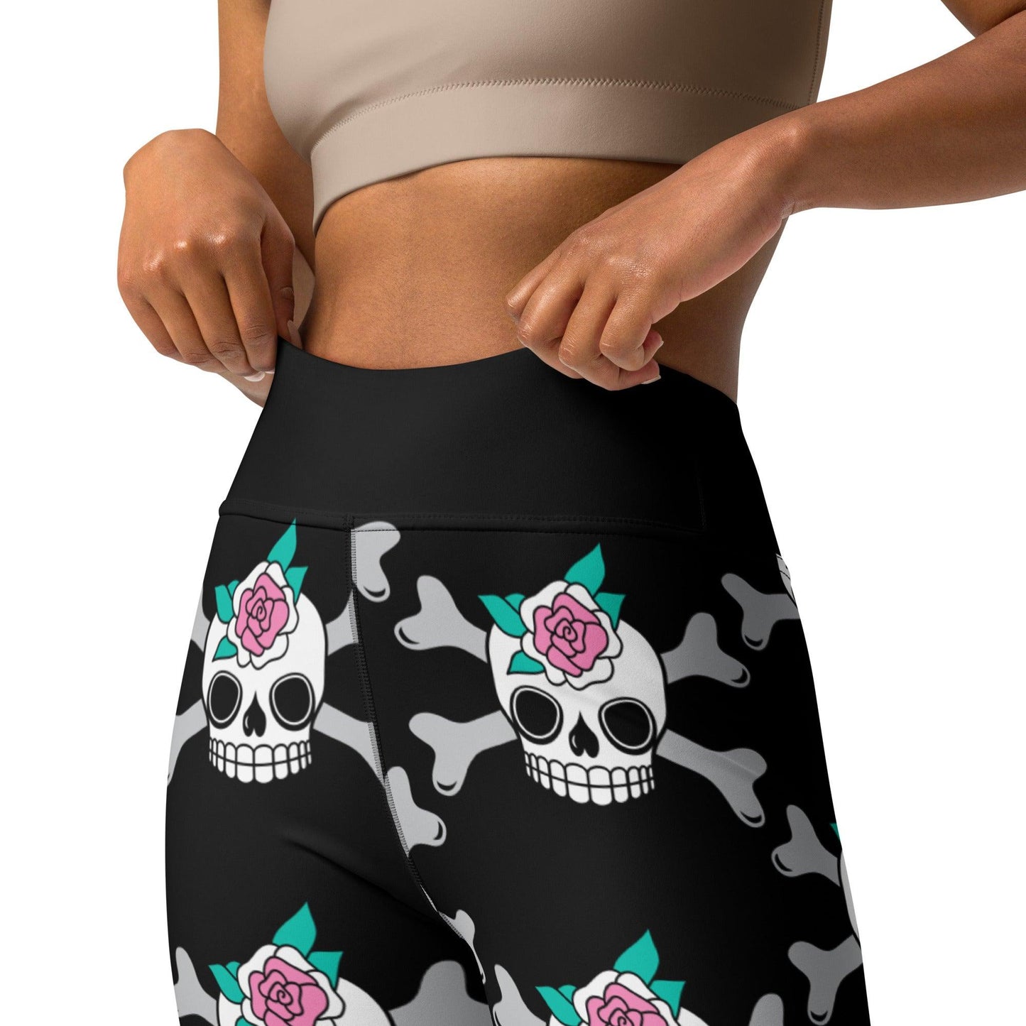 Yoga Leggings -2- SKULLROSE black