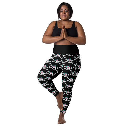Leggings With Pockets - SKULLROSE black