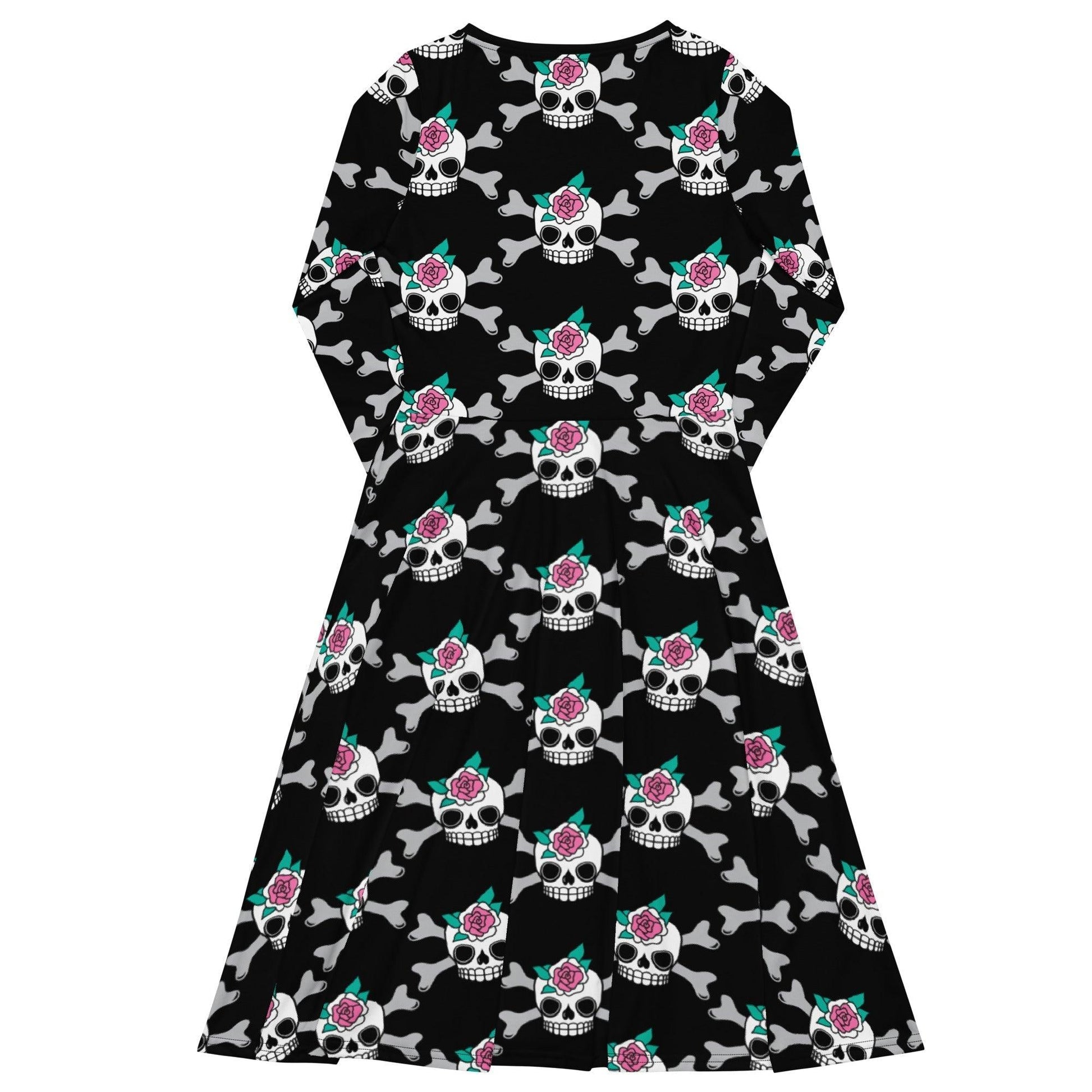 Midi Dress - SKULLROSE black