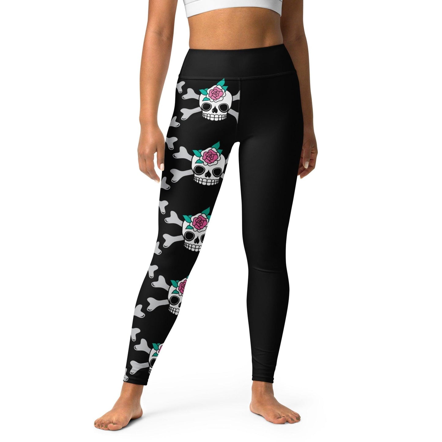 Yoga Leggings - SKULLROSE black