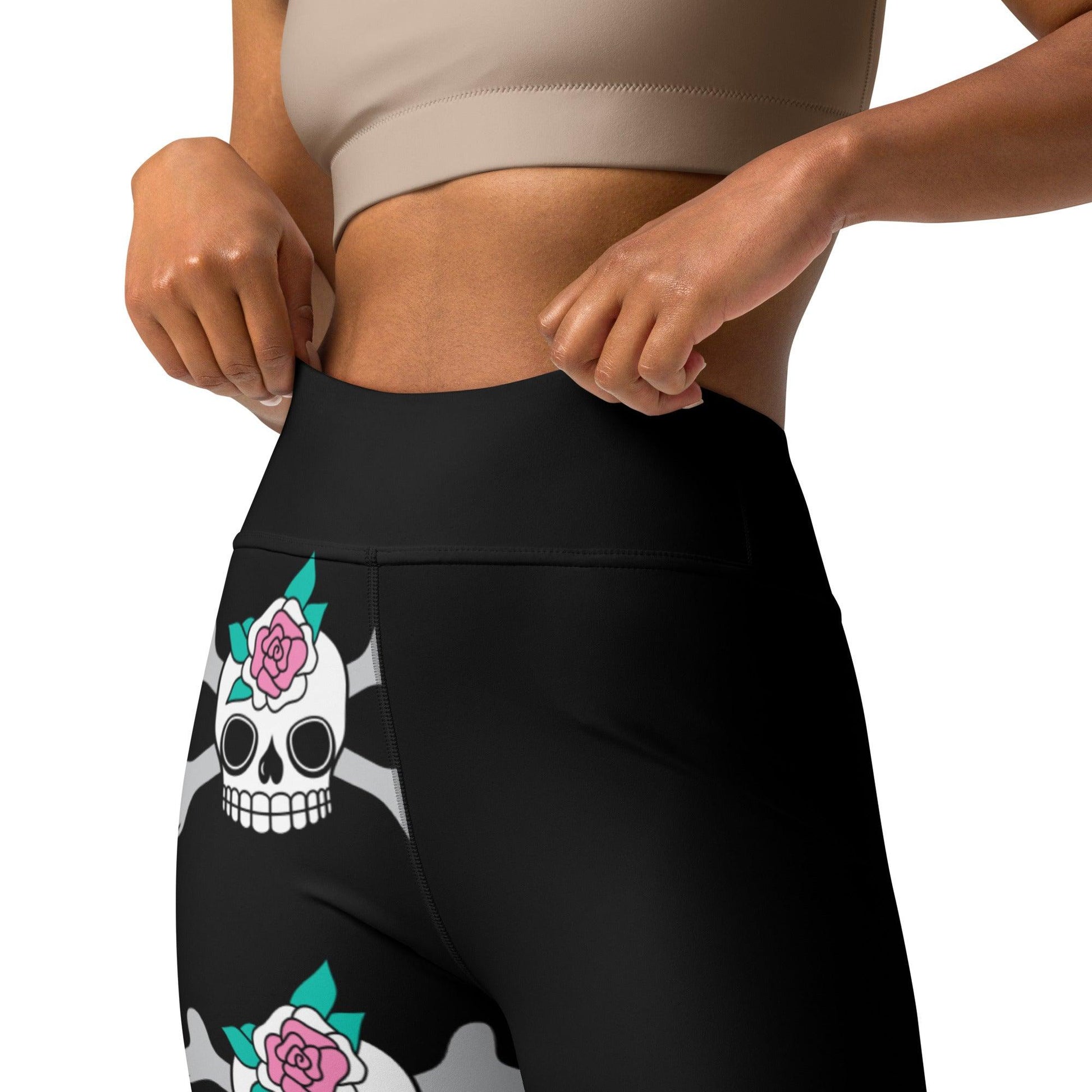 Yoga Leggings - SKULLROSE black