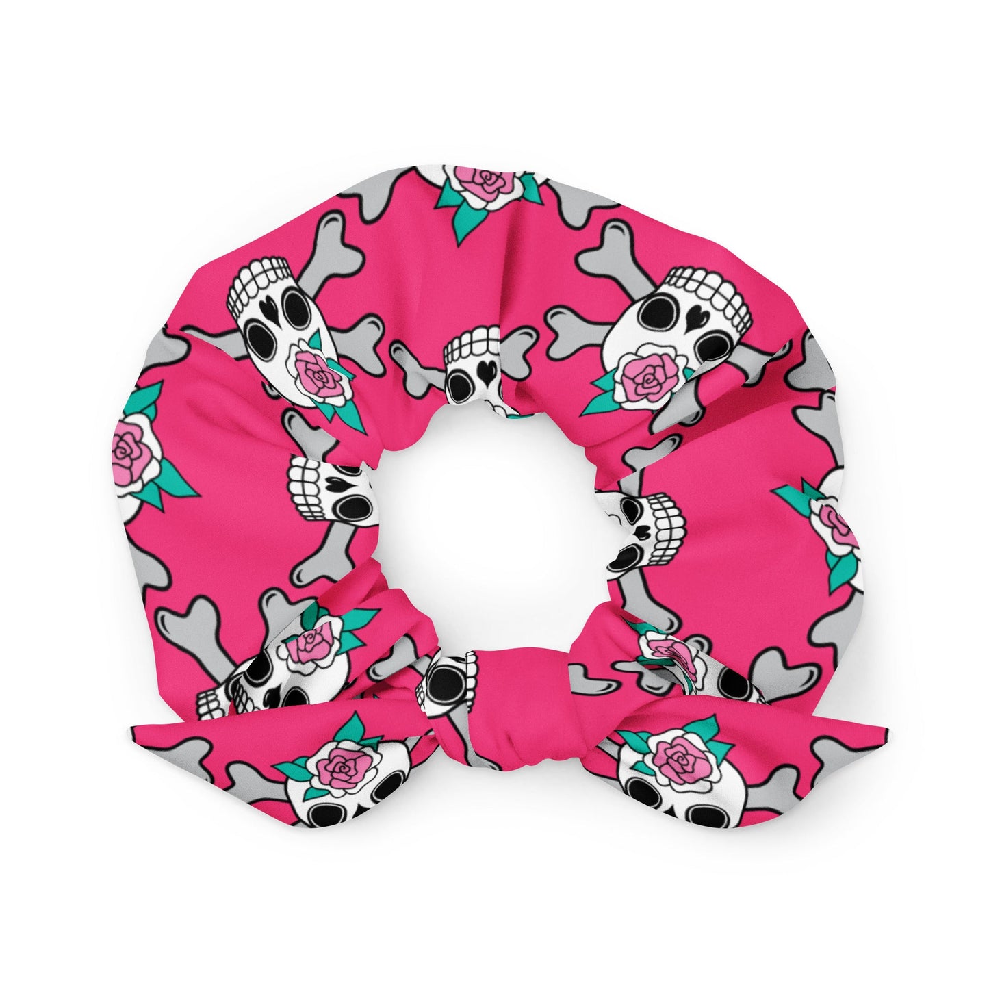 Scrunchie - SKULLROSE pink