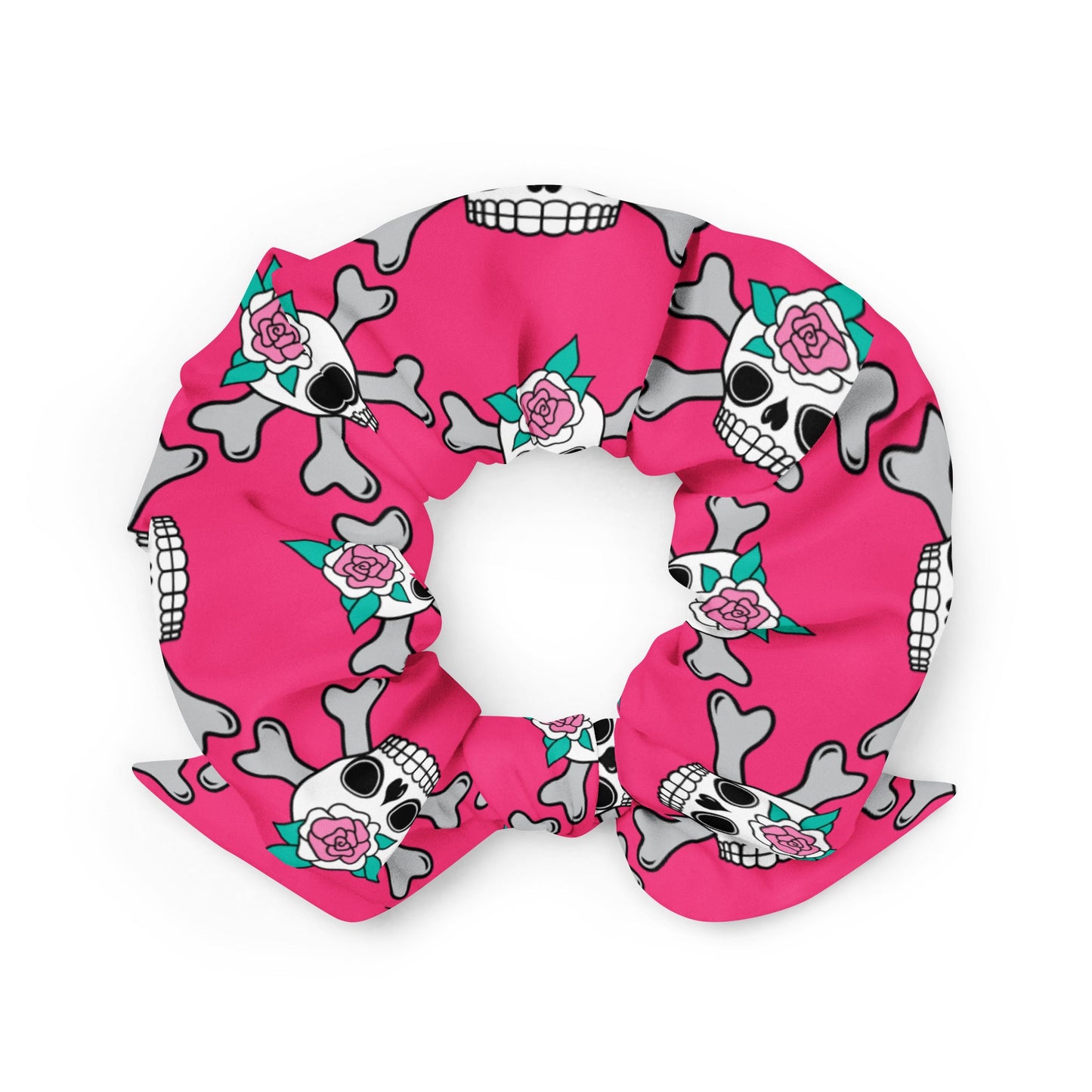 Scrunchie - SKULLROSE pink