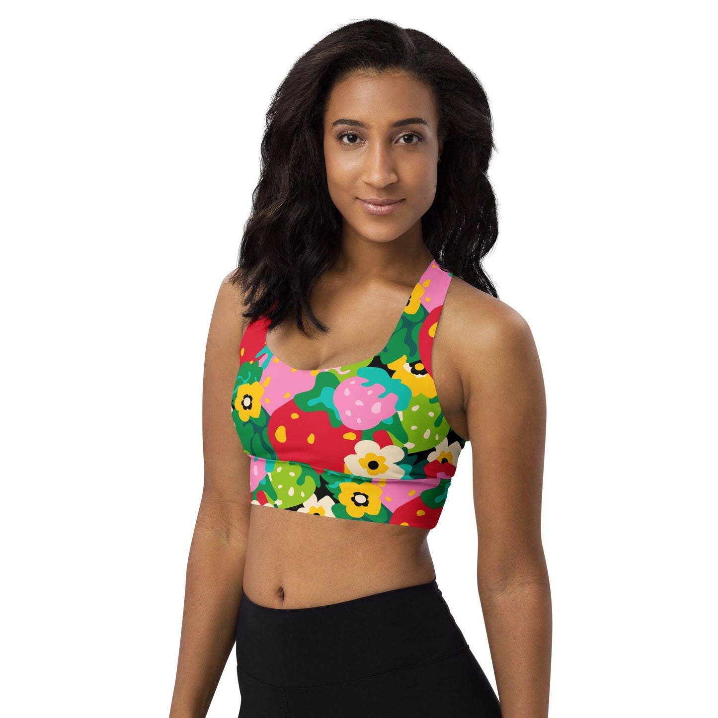 Sports Bra - BERRYLEI - Colorful Strawberry Print