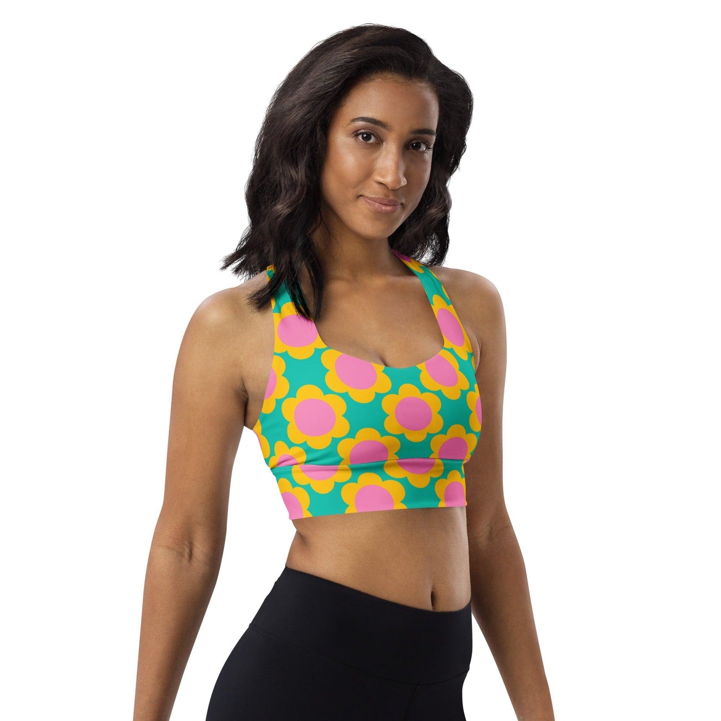 Sports Bra - ELLIE - Classic Flower Print