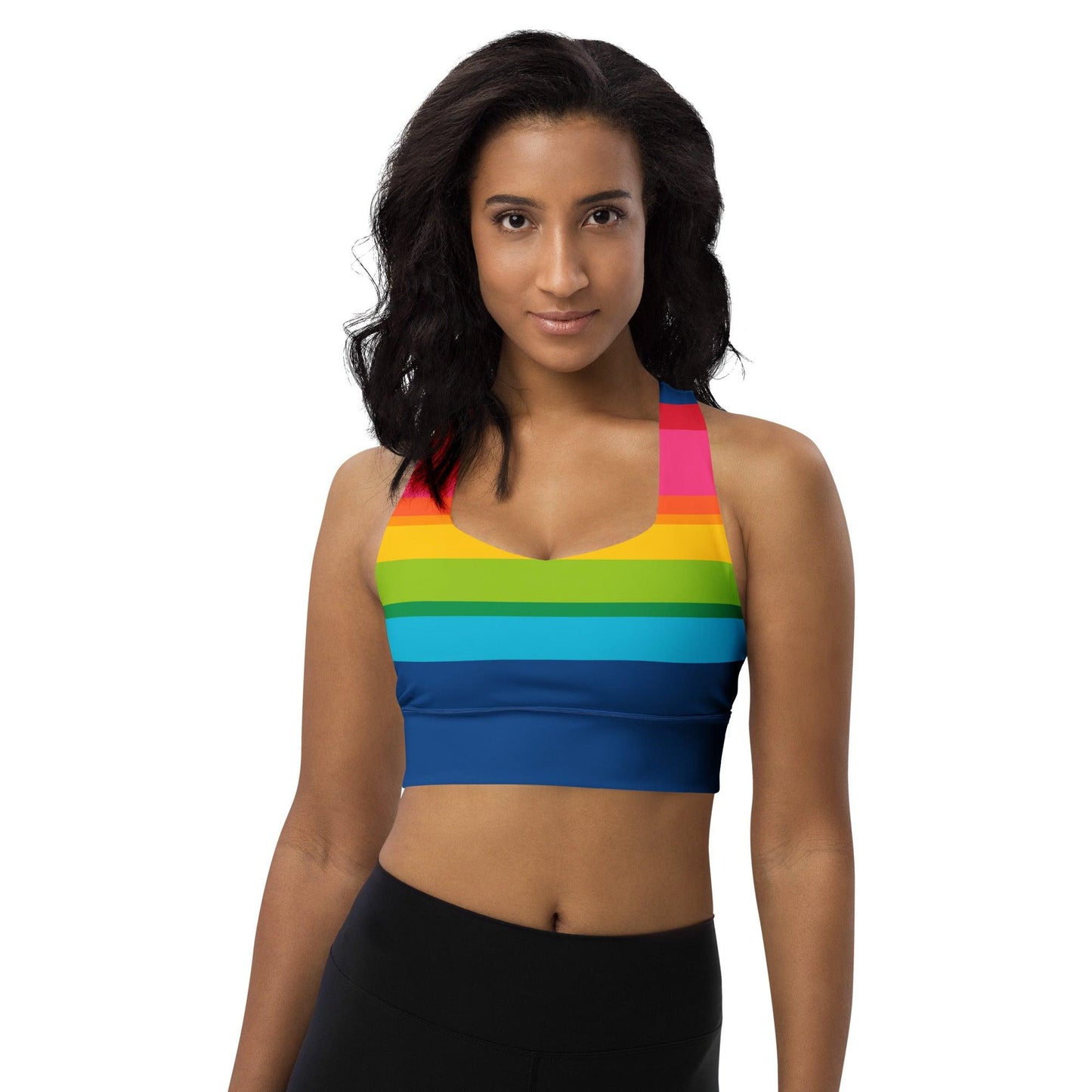 Sports Bra - RAINBOW STRIPE
