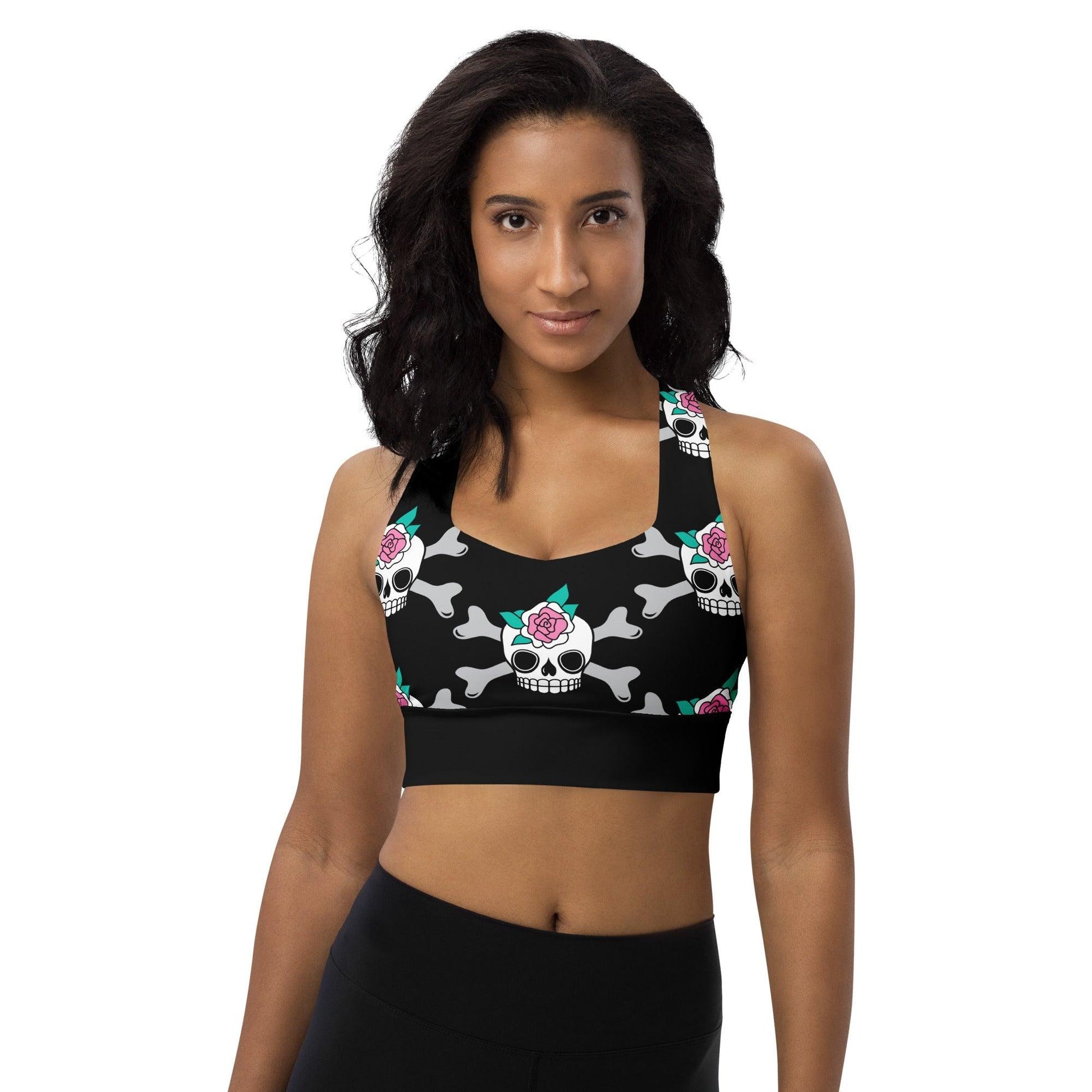 Sports Bra - SKULLROSE black