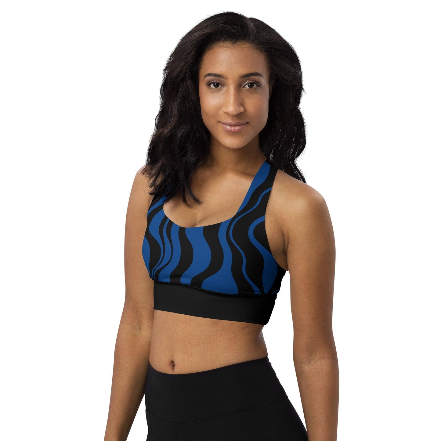Sports Bra - WAVY blue black