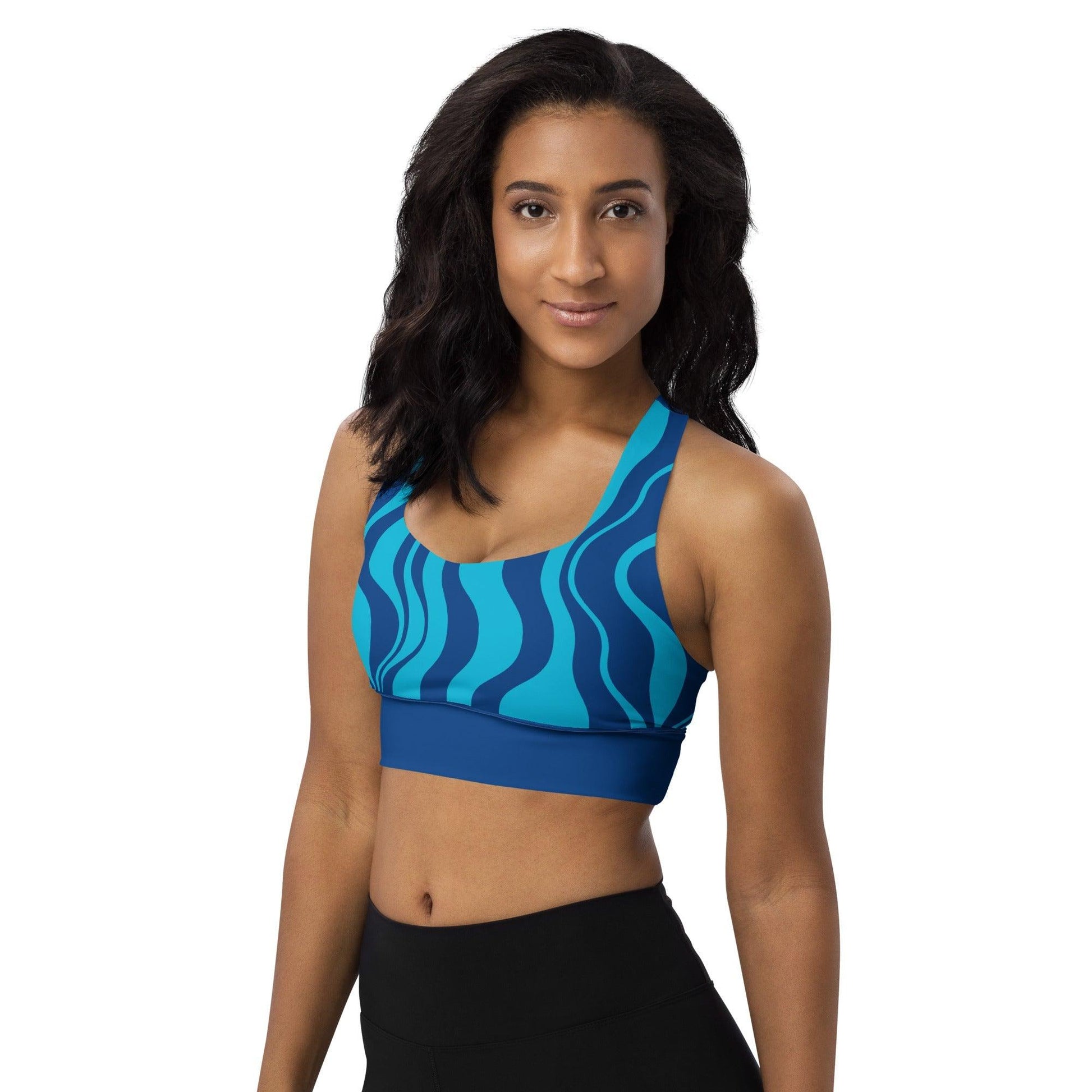 Sports Bra - WAVY blue