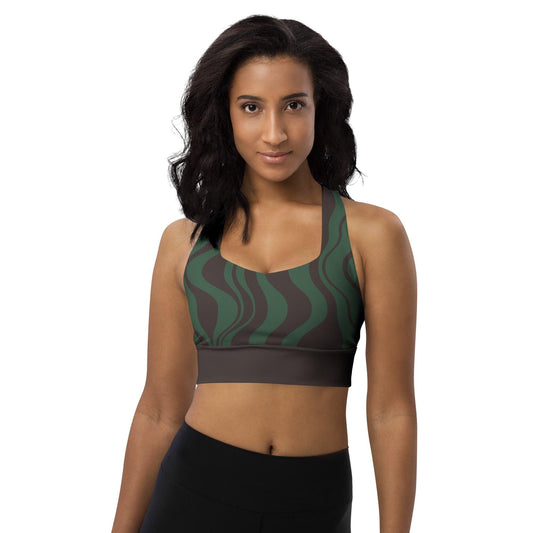 Sports Bra - WAVY forest