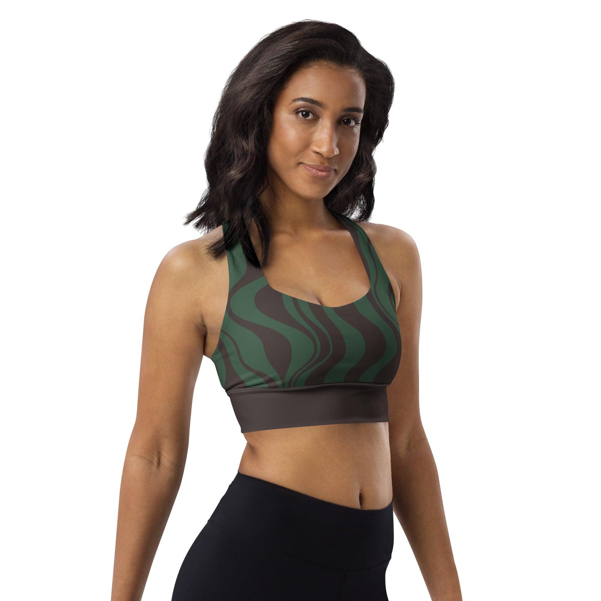 Sports Bra - WAVY forest