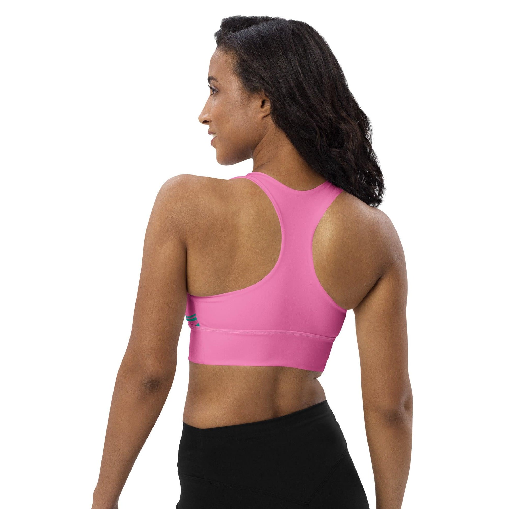 Sports Bra - WAVY pink mint