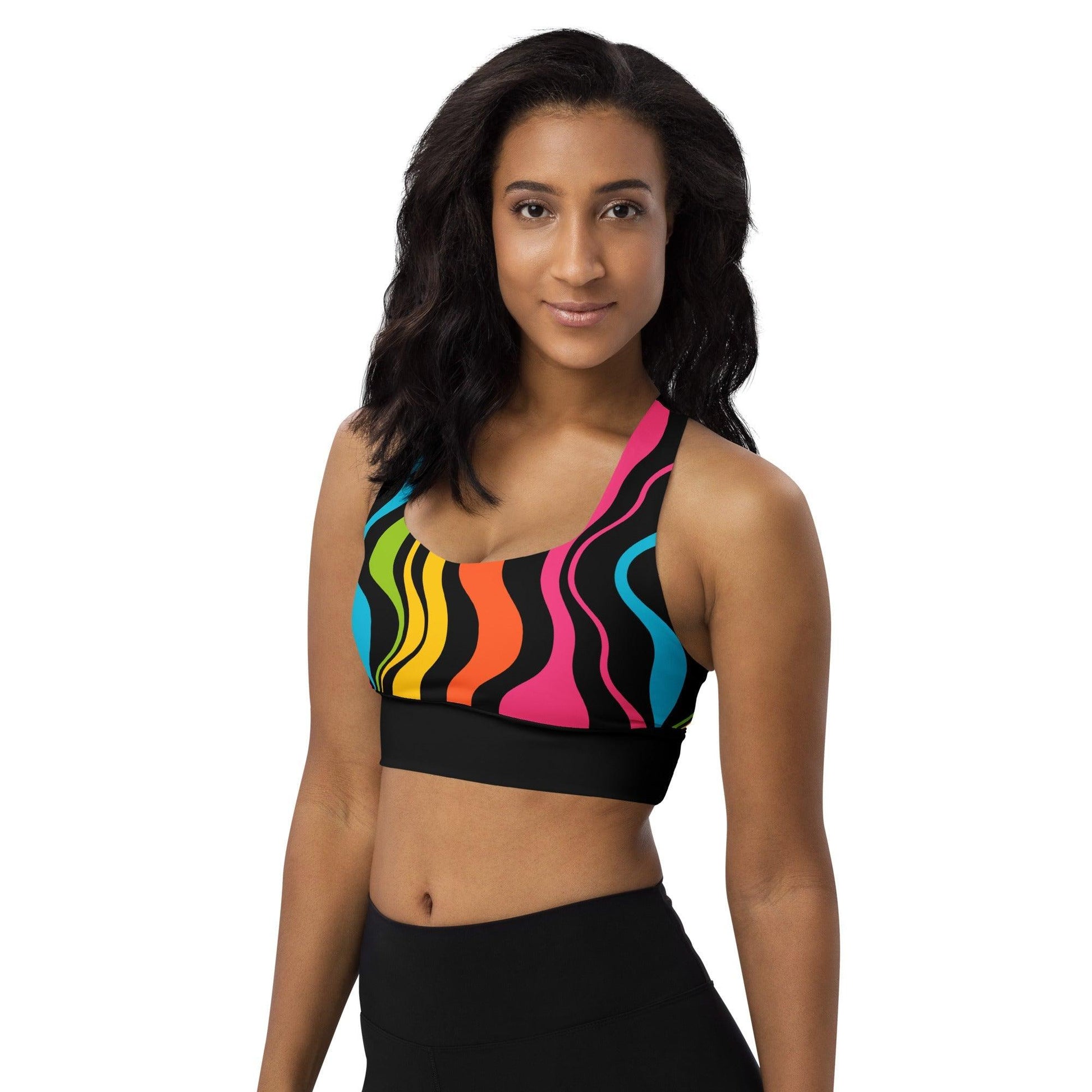 Sports Bra - WAVY rainbow