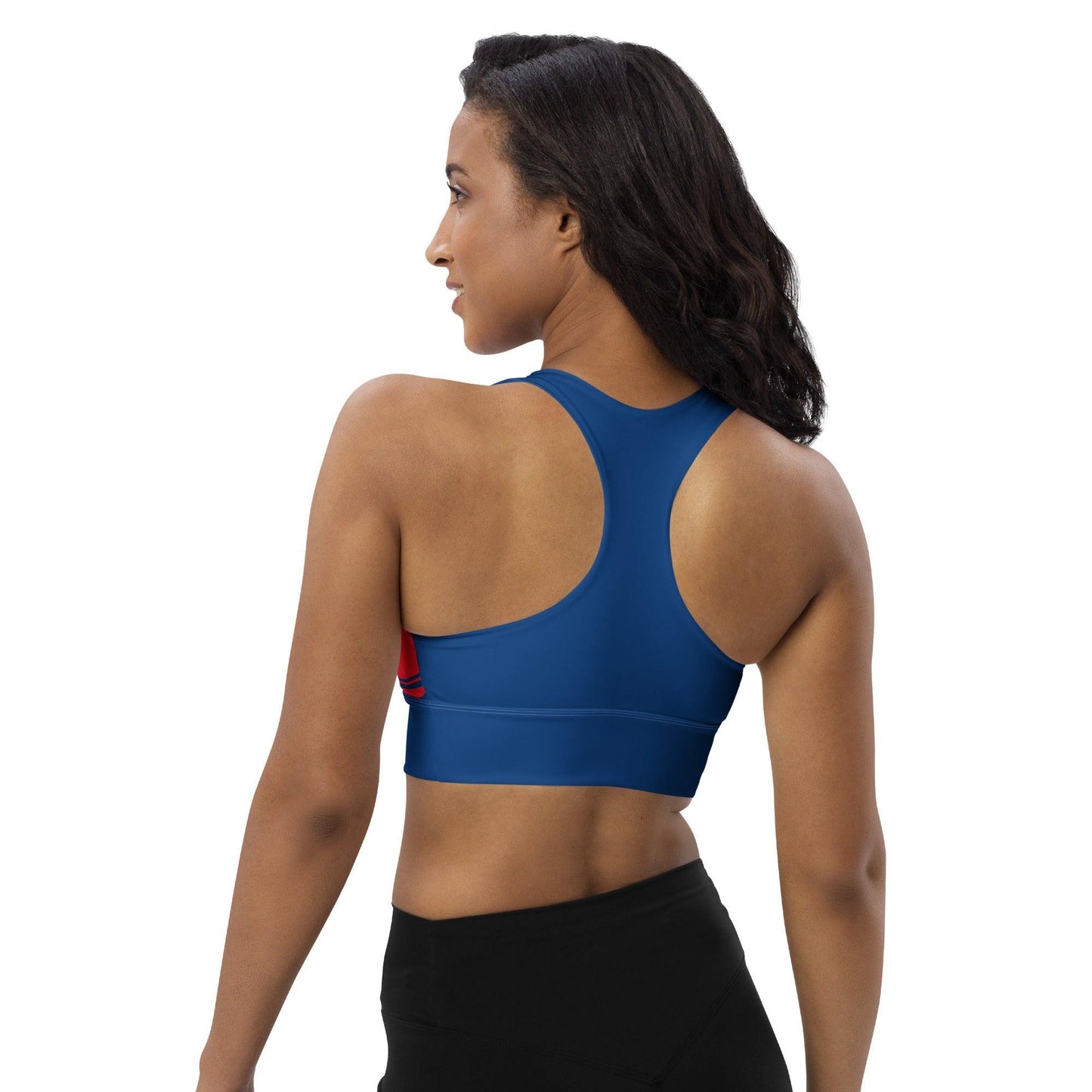 Sports Bra - WAVY red blue