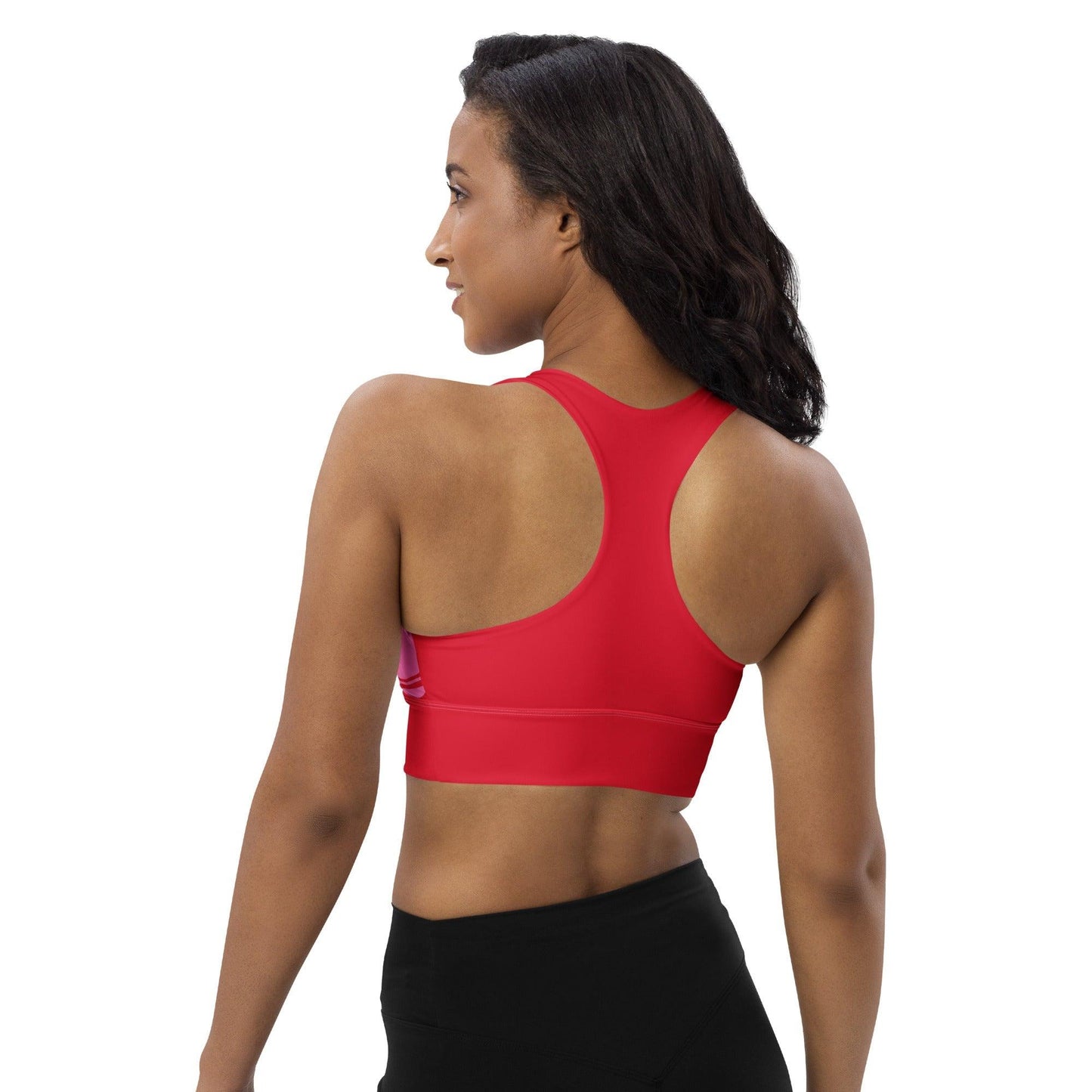 Sports Bra - WAVY red pink